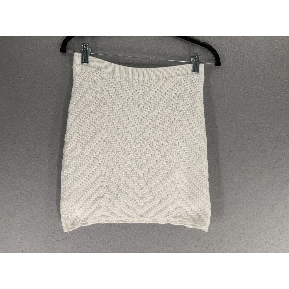 Hollister Mini Skirt Womens S White Crochet Ultra High Rise Y2K Coquette Coastal - Picture 3 of 13